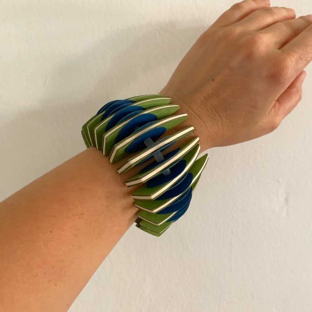 Geometric Statement Bracelet